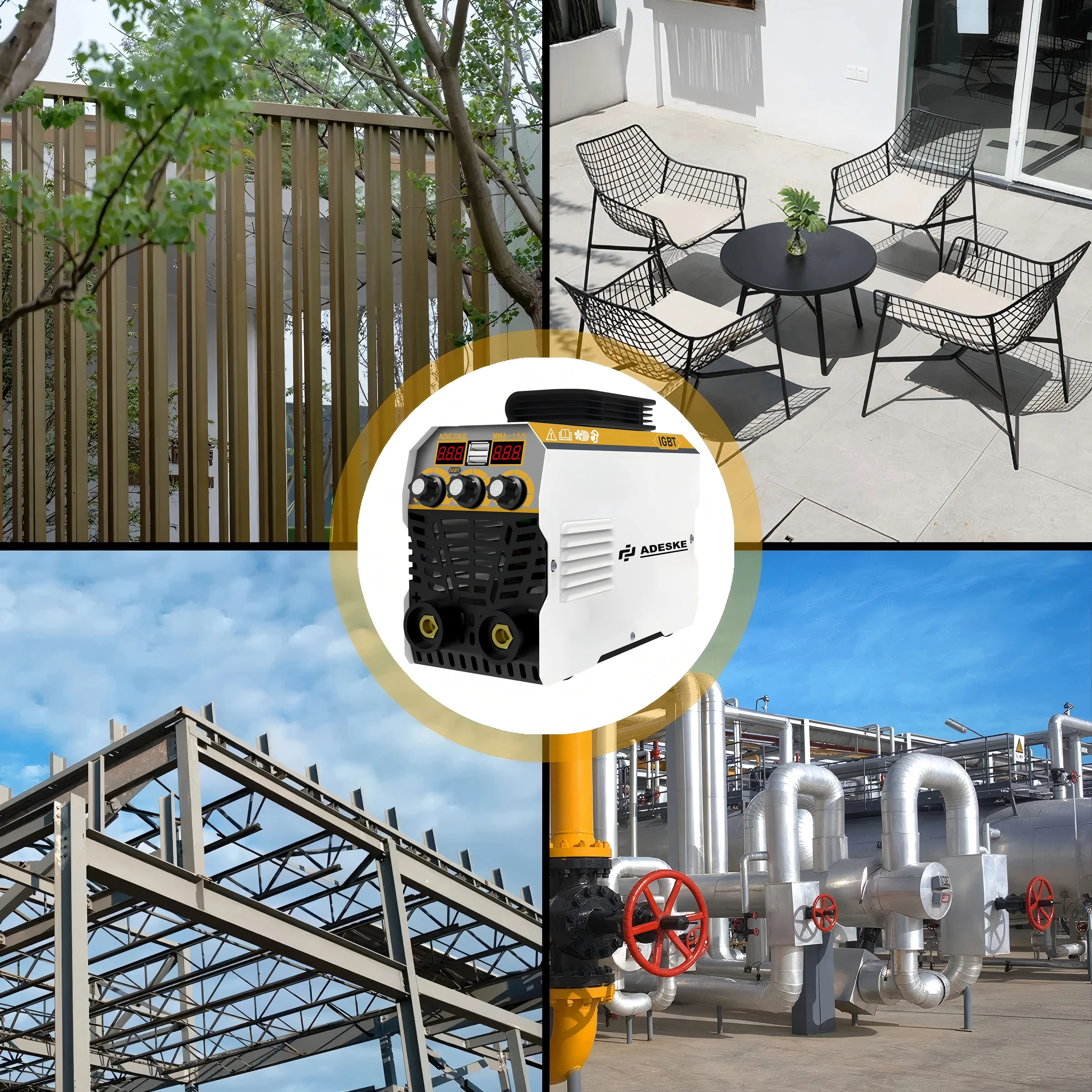 120A Stick Welder MMA-155 – Portable Welding Machine, Dual Voltage 110V/220V, Digital Display Arc Welder with Welding Kit