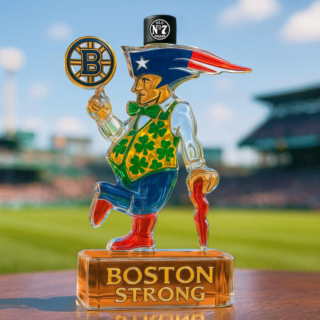 Boston Teams Glory Whiskey Bottle
