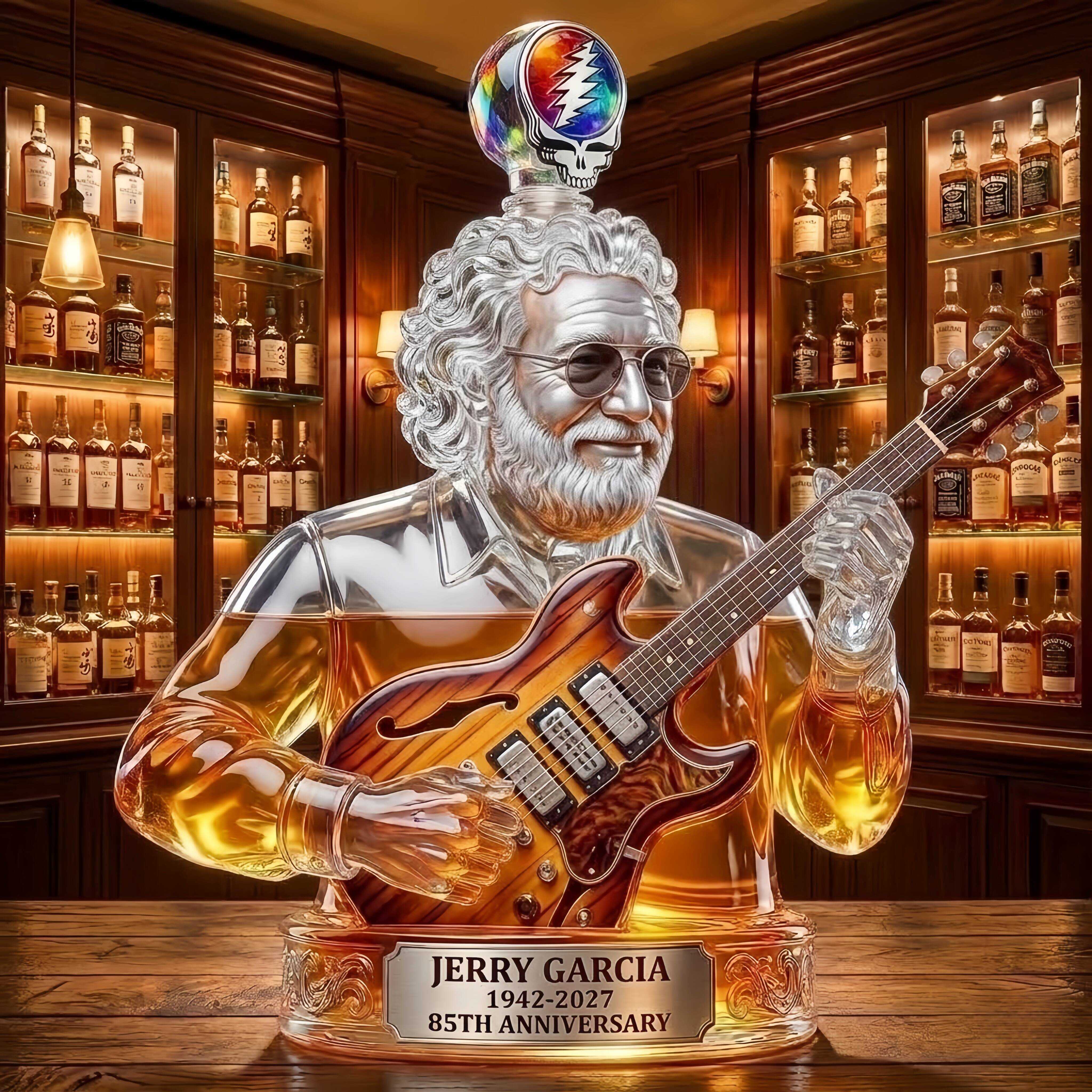Jerry Garcia 85th Anniversary Whisky Bottle