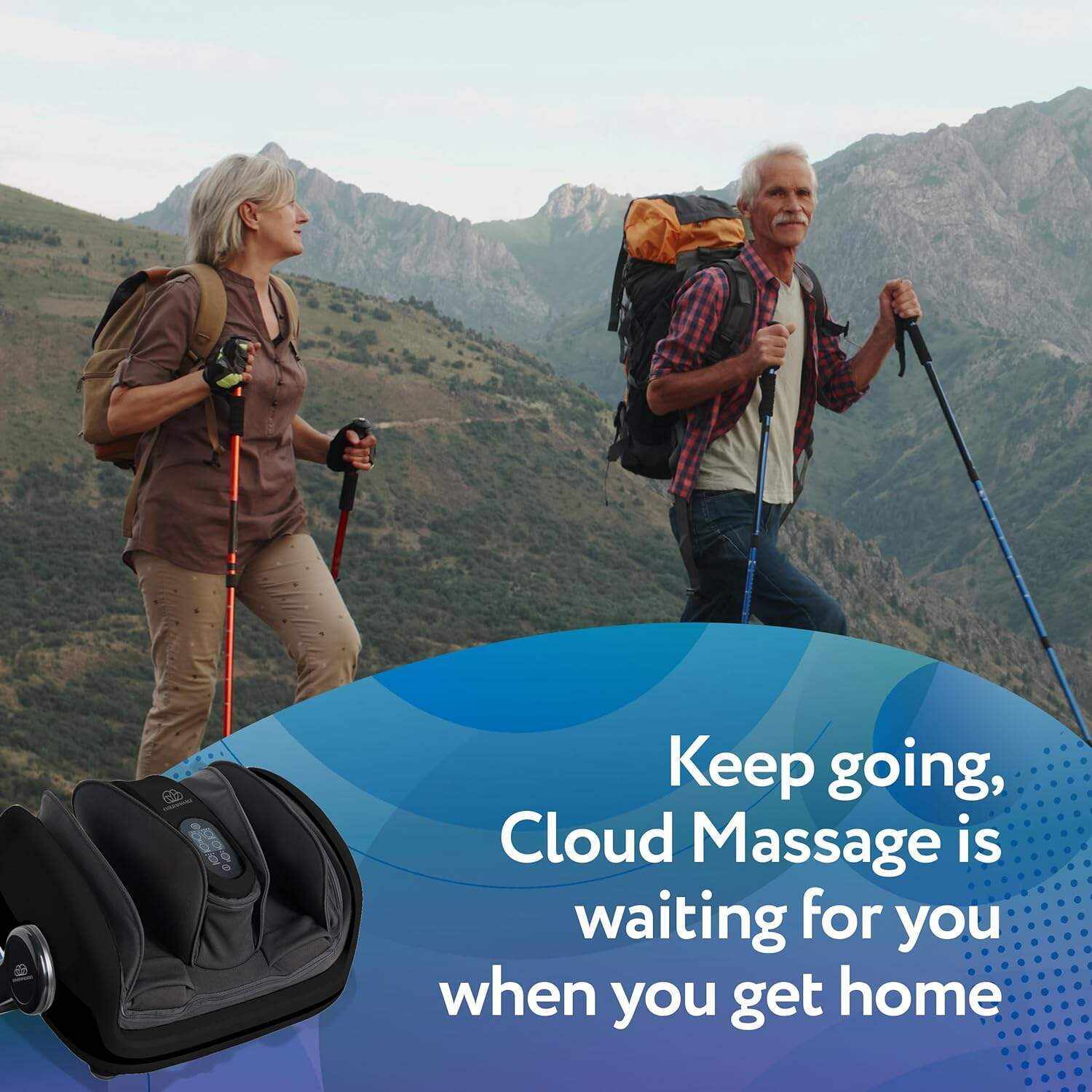 Cloud Massage Shiatsu Foot Massager for Circulation and Pain Relief - Foot Massager Machine for Relaxation, Plantar Fasciitis Relief, Neuropathy, Heat Therapy - FSA/HSA Eligible (White - No Remote)
