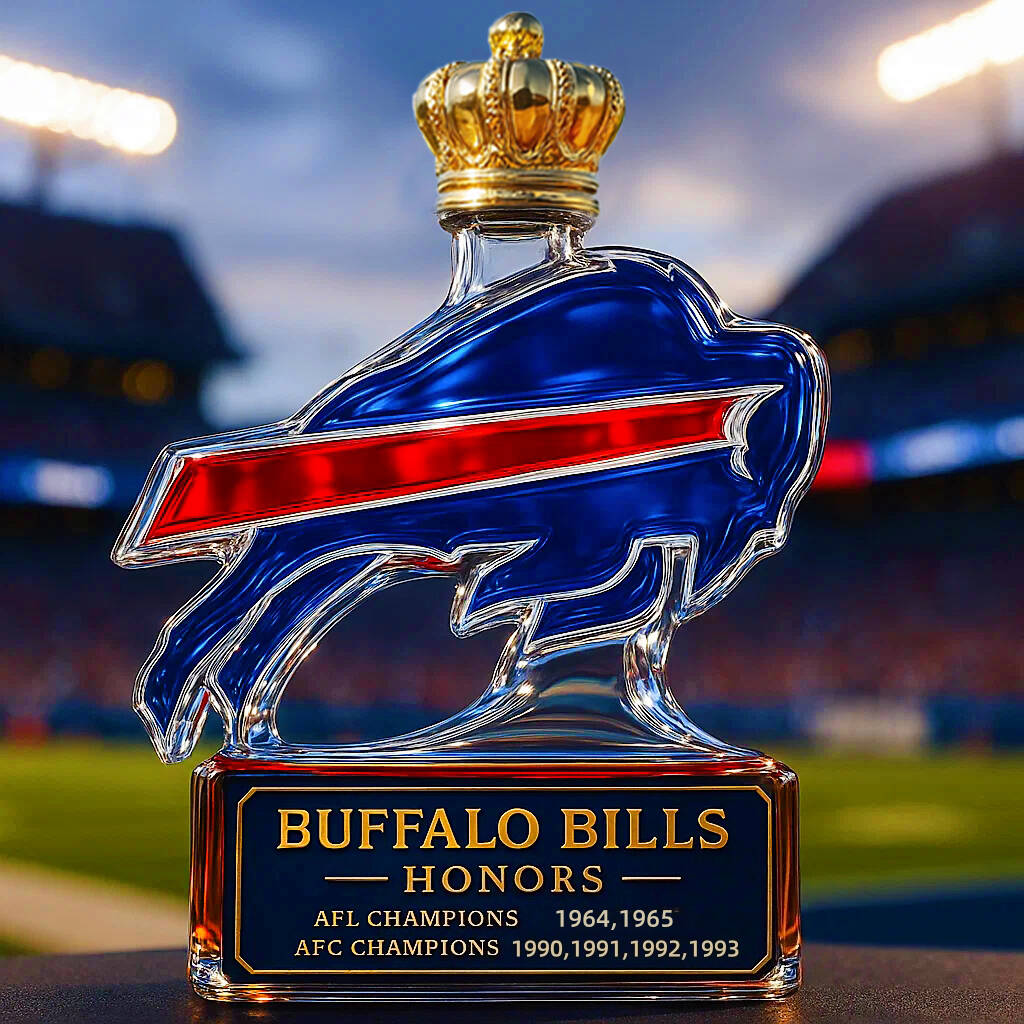 Buffalo Bills Championship Limited Edition Whiskey Bottle