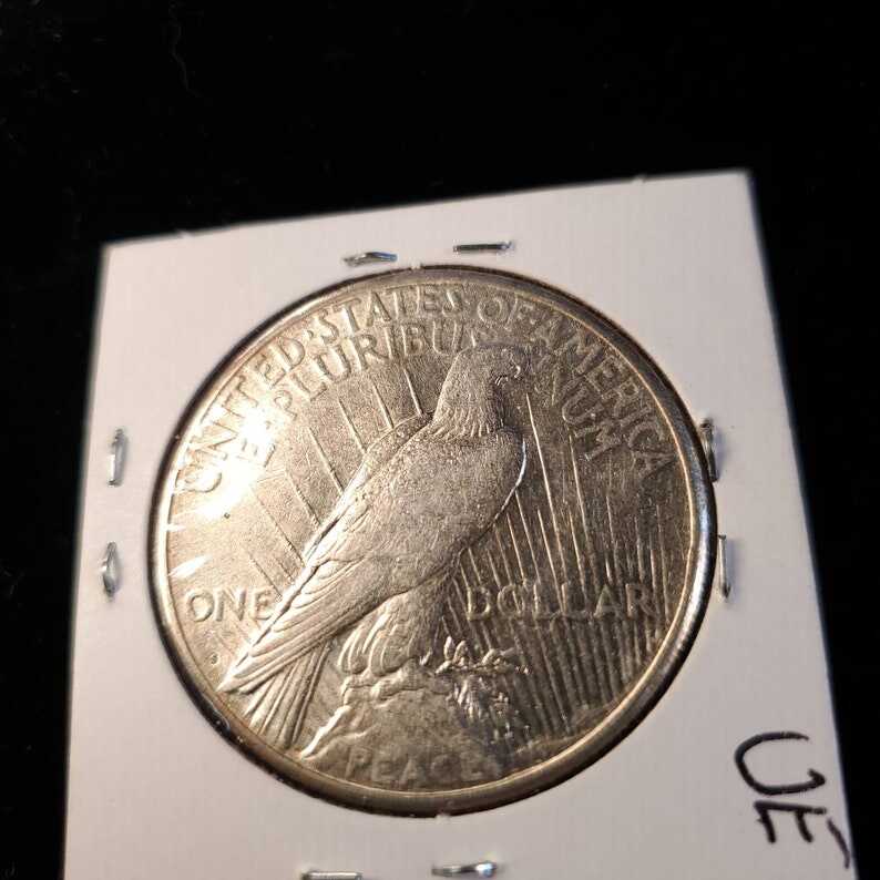 1922 S Silver Peace Dollar  AU/BU  -  Key date Lot#  1433