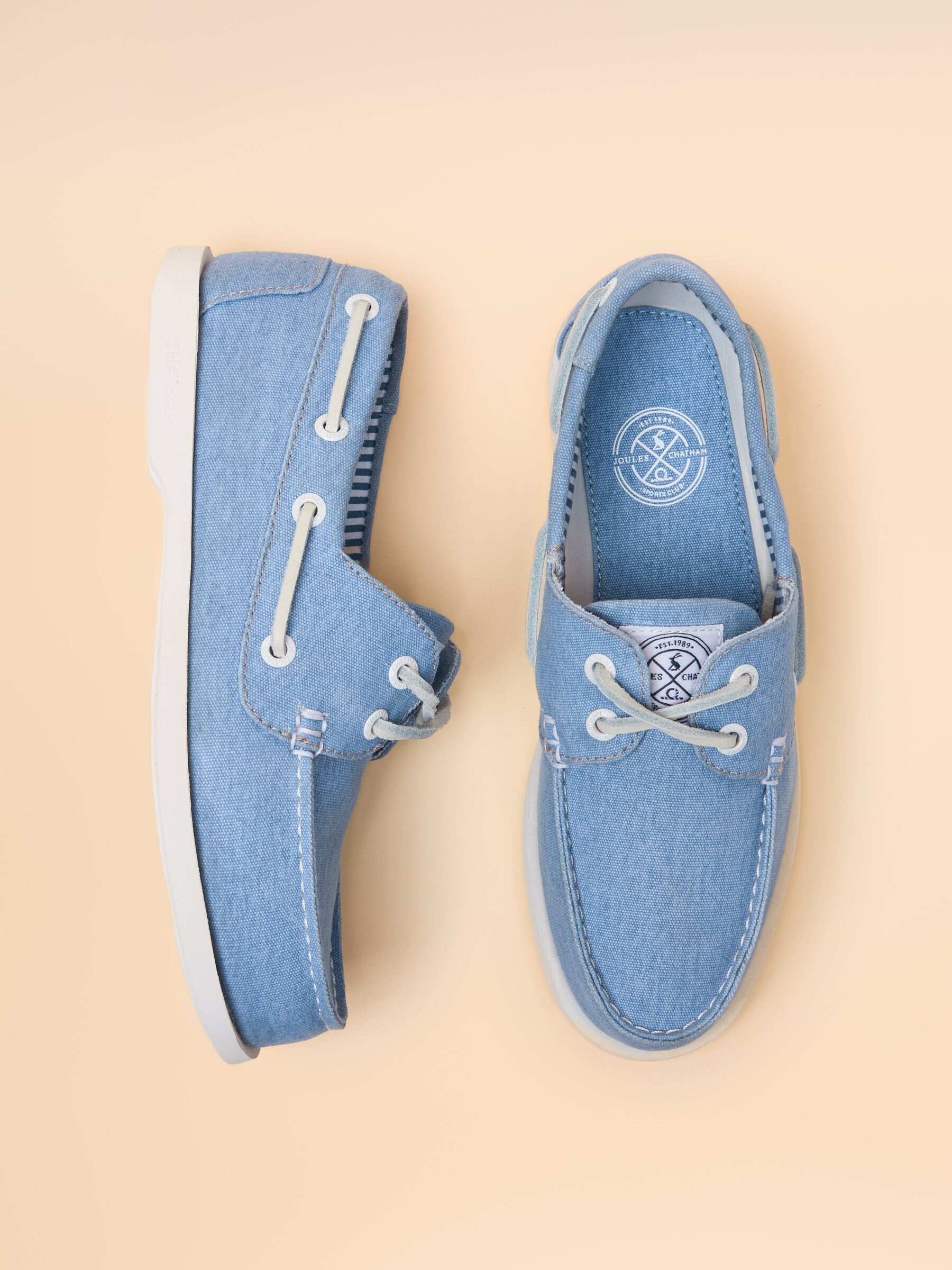 Joules X Chatham Yellow Jetty Deck Shoes