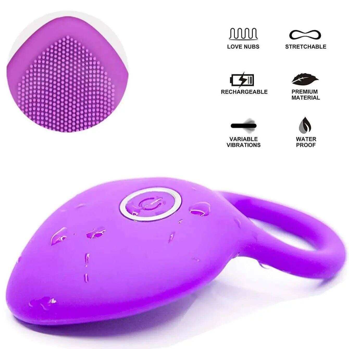 Clitoris Stimulator Orgasm Vibrator: Male Delay Ring