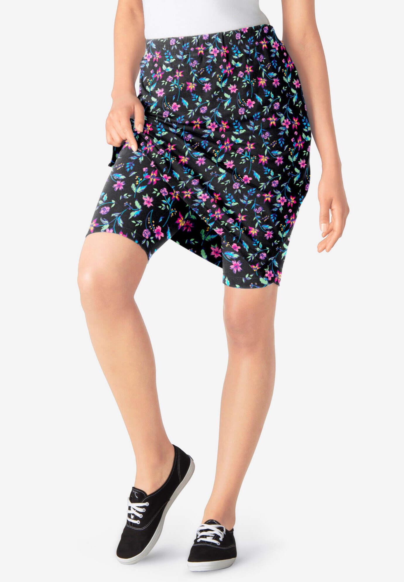 Stretch Cotton Skort