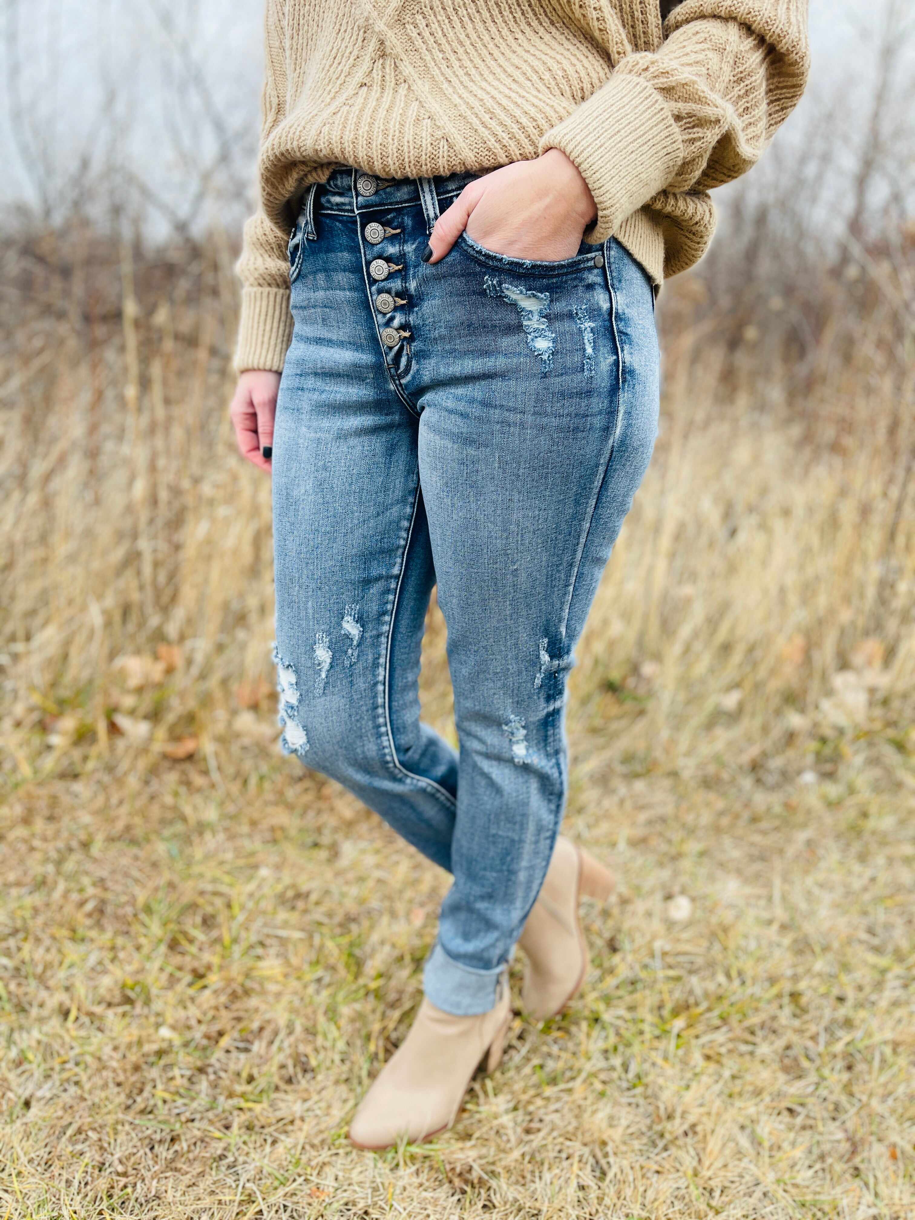 PLUS/REG Long Lost Boyfriend Long Inseam Jeans