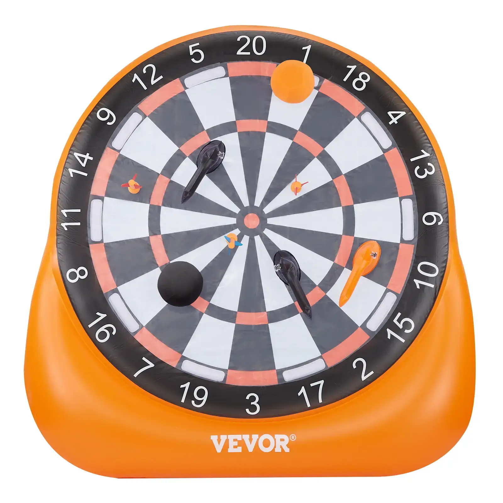 6ft Giant Inflatable Soccer Dart Board Game Set With Kick Balls, Darts, Axes & Air Pump, Quick Setup Backyard Yard Game For Family Camping