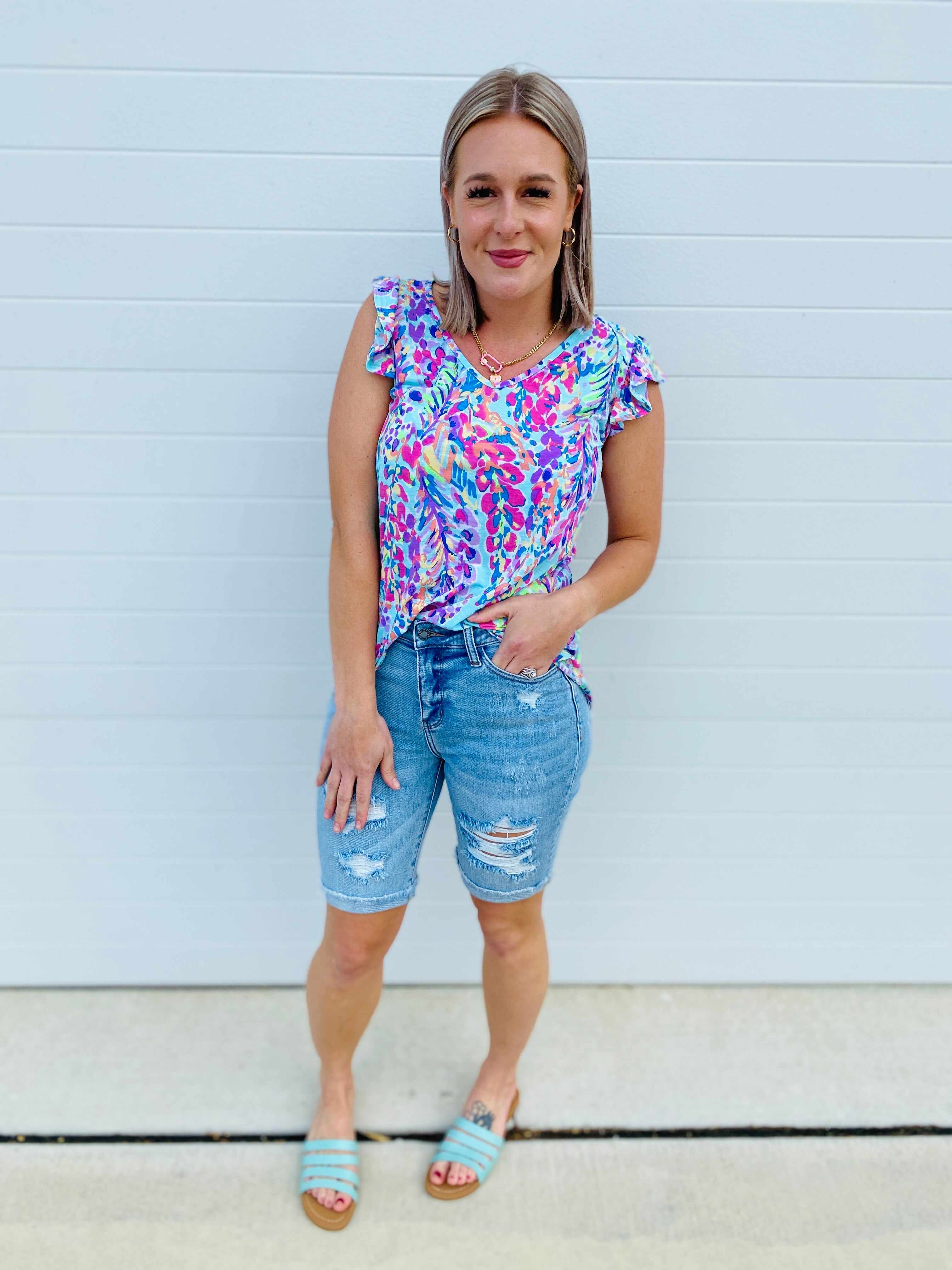 PLUS/REG- Bermuda Babe Shorts