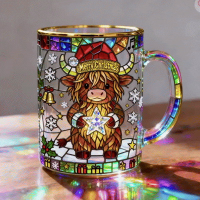Cozy Highland Cow Starlight Mug