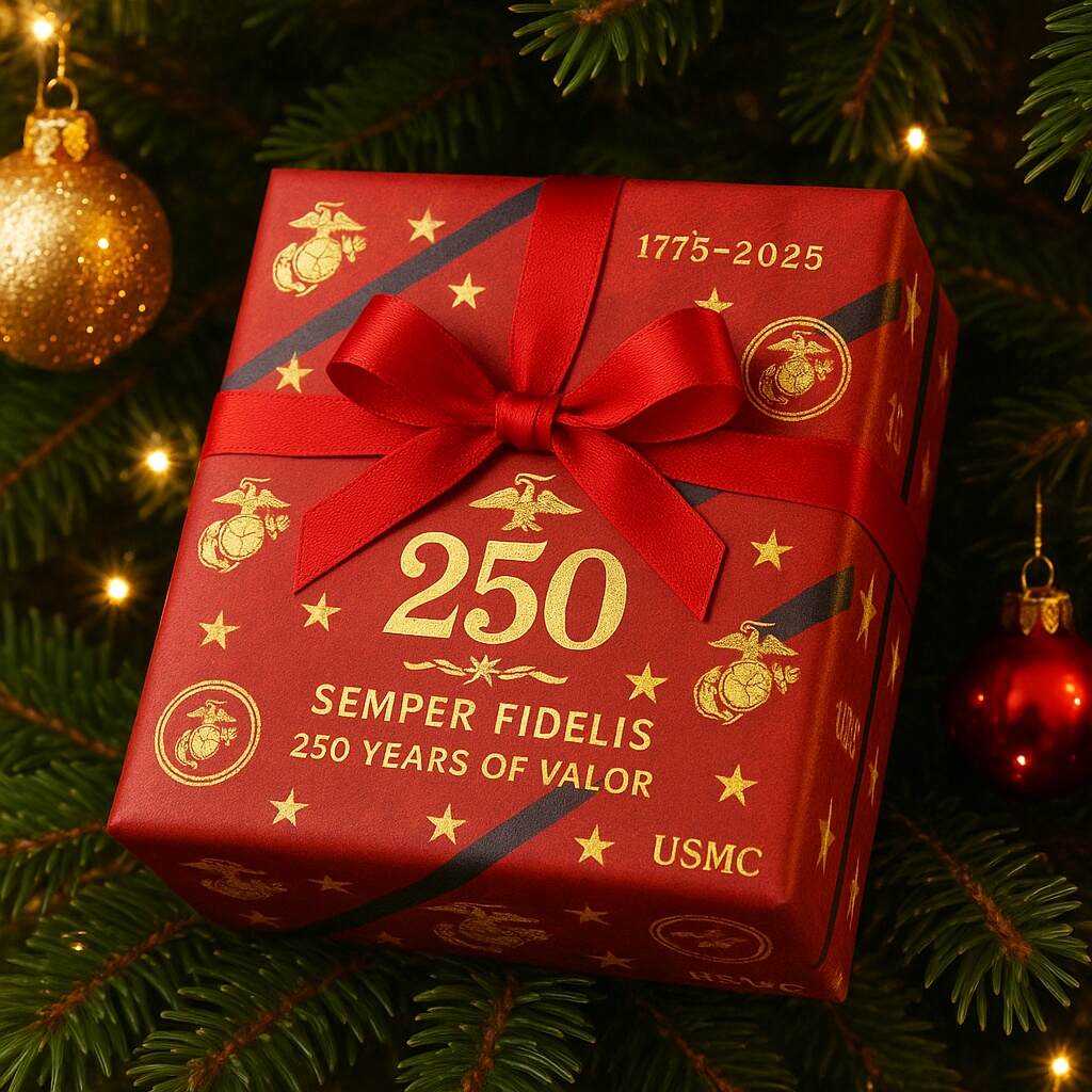 Marine Corps 250th Anniversary Wrapping Paper
