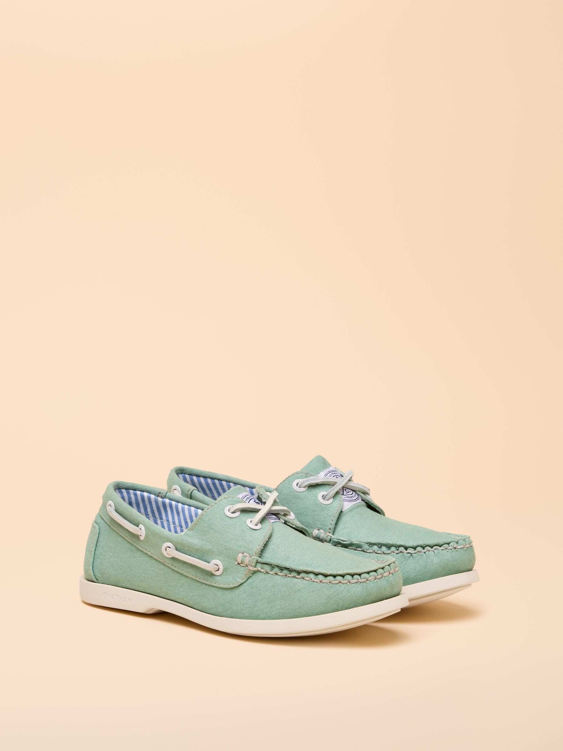 Joules X Chatham Green Jetty Deck Shoes