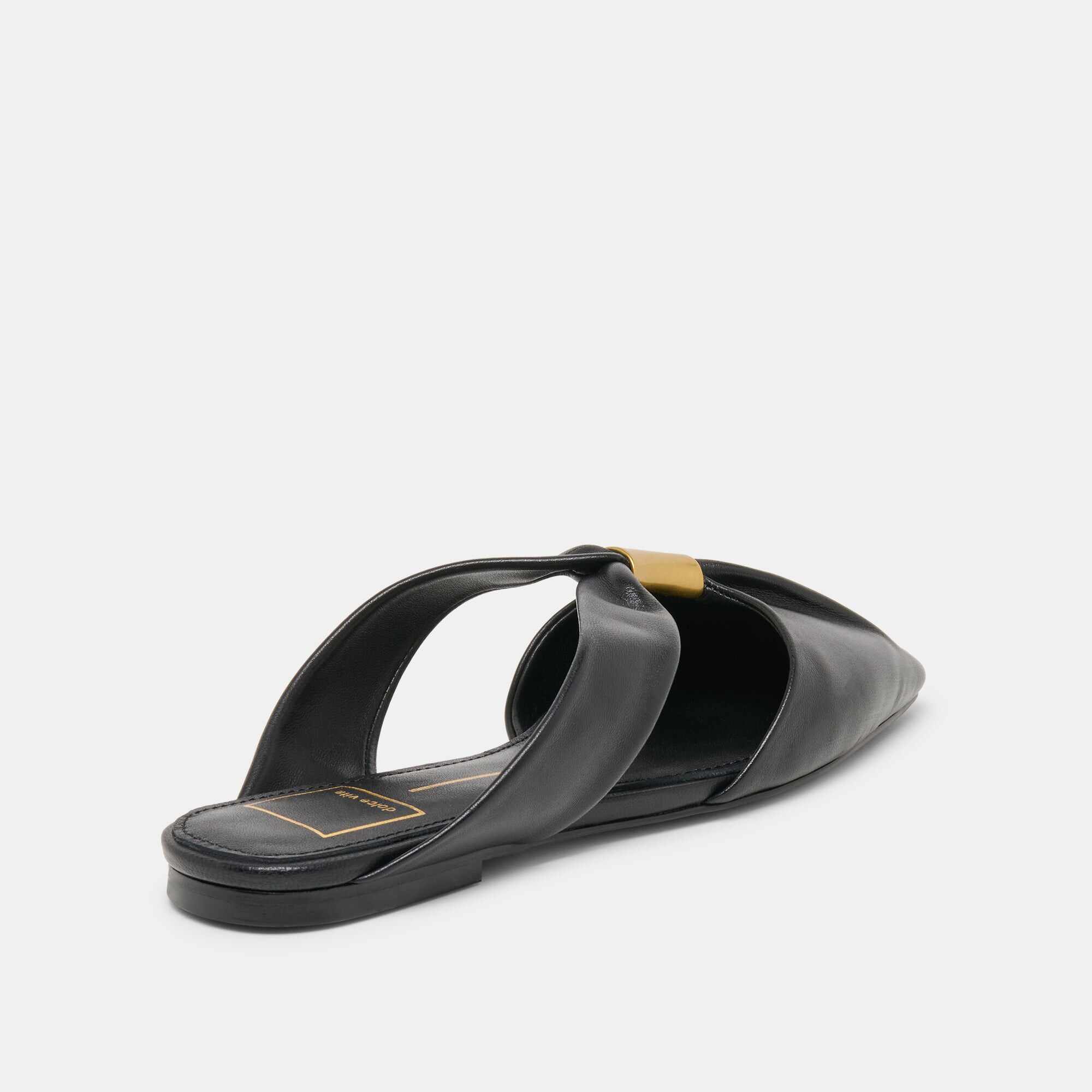 FRANEY FLATS BLACK LEATHER