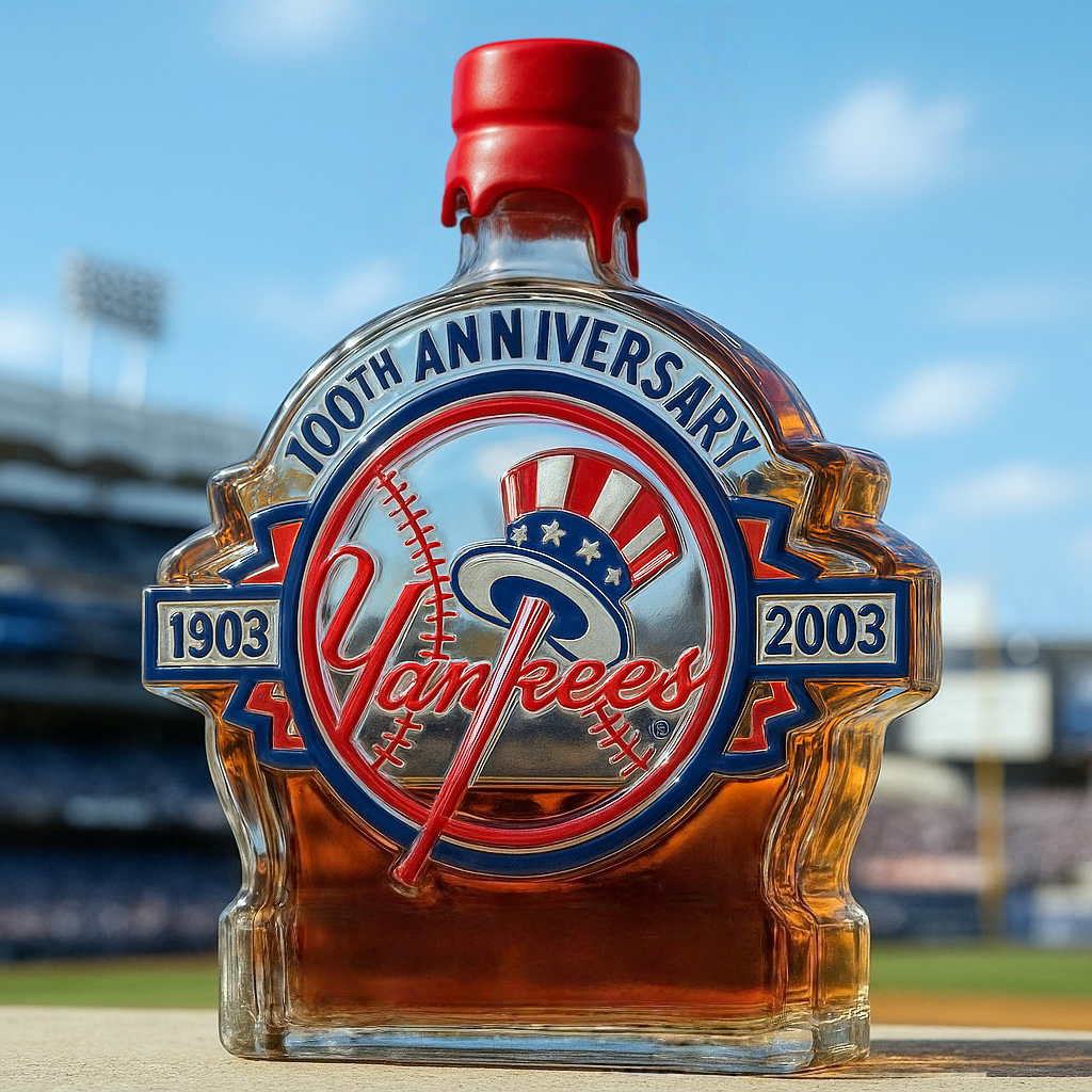 New York Yankees Commemorative Whiskey Bottle