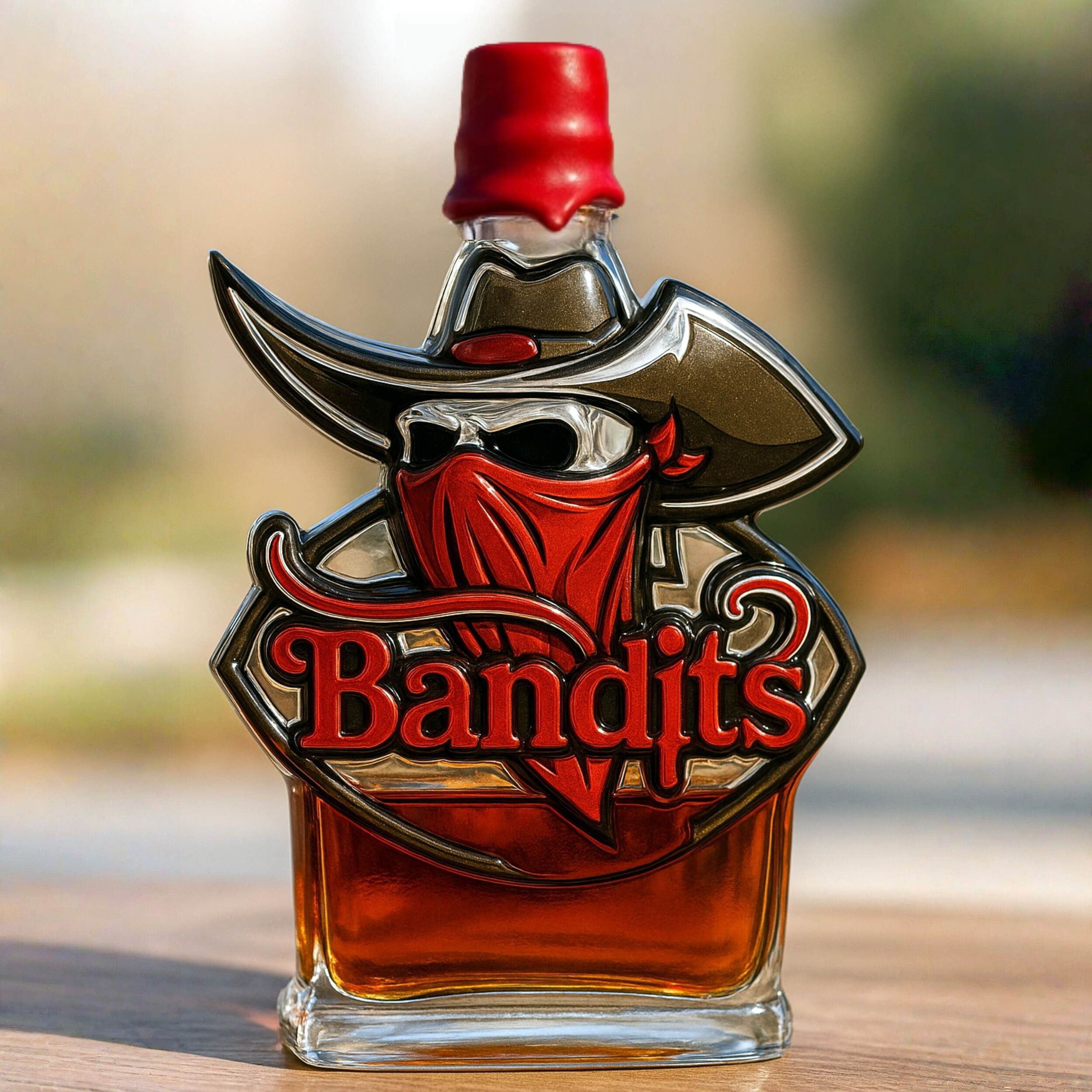 Tampa Bay Bandits Whiskey Bottle