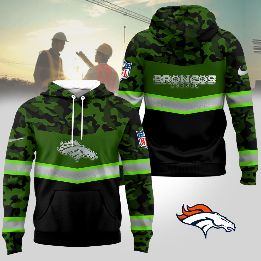 Denver Broncos | Premium NFL Camo High-visibility Hoodie MM