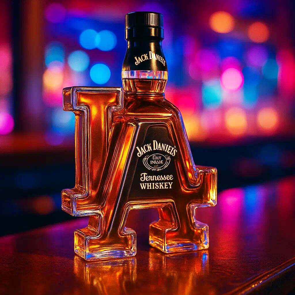 Los Angeles Dodgers Classic LA Logo Whisky Bottle
