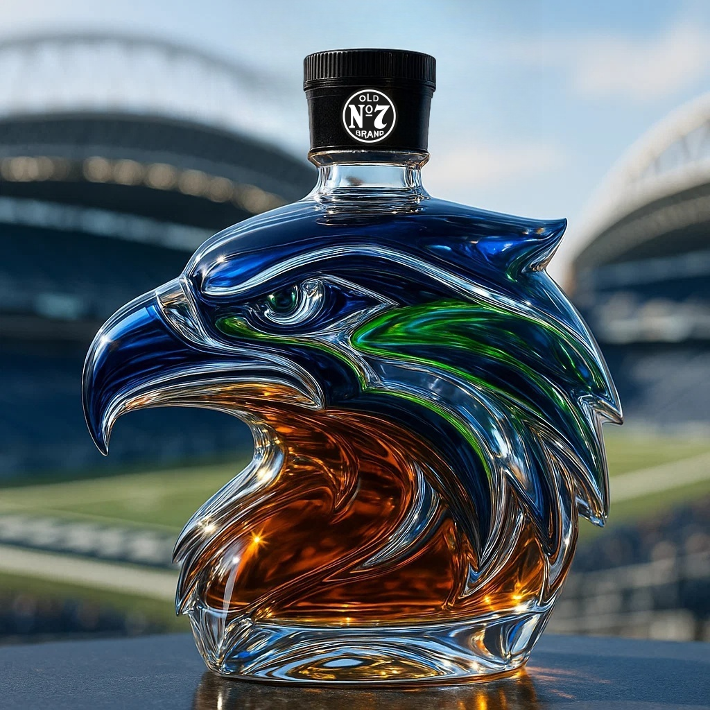 Seattle Seahawks  Limited Edition Whisky Bottle