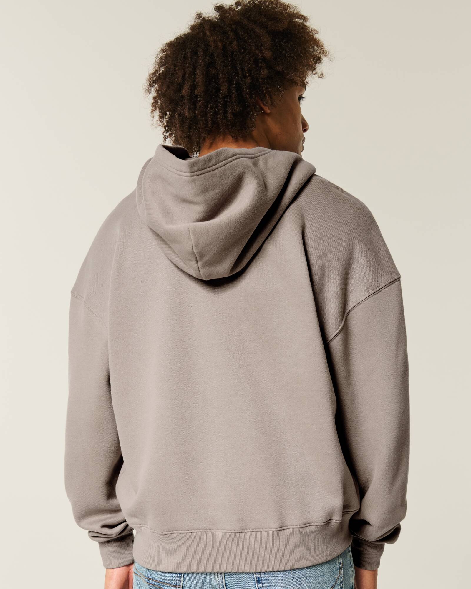 Boxy Camo Zip-Up Hoodie