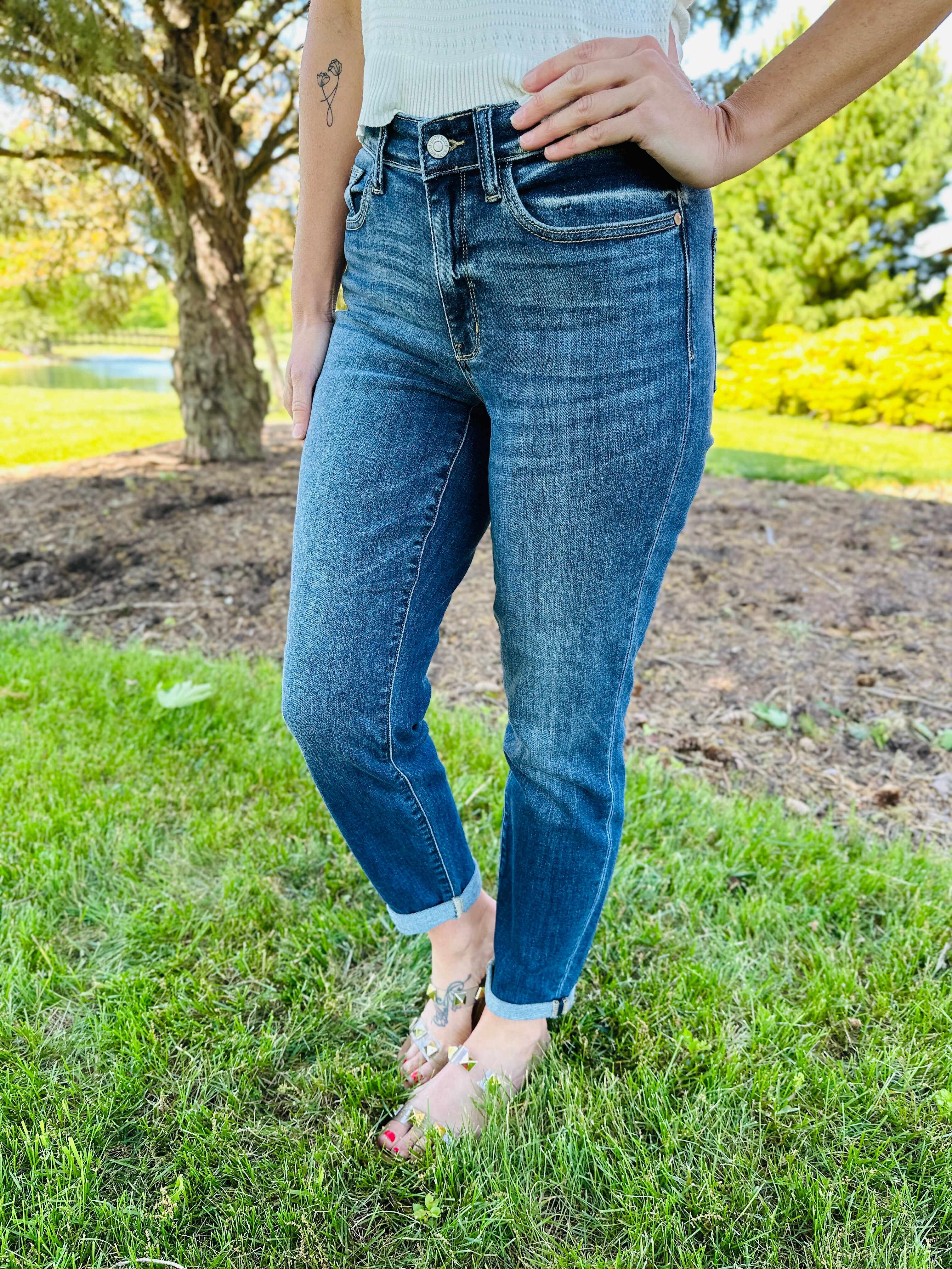 RESTOCK!  Reg/Curvy The Bleach Boys Nondistressed Boyfriend Jeans--Multiple Washes!