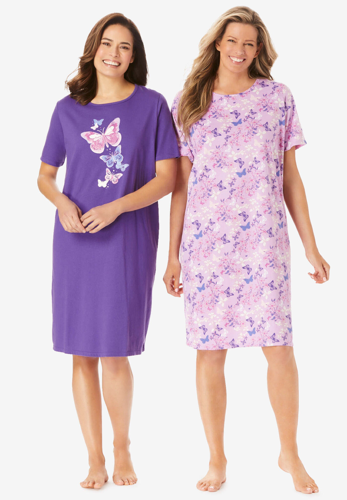 2-Pack Short-Sleeve Sleepshirt