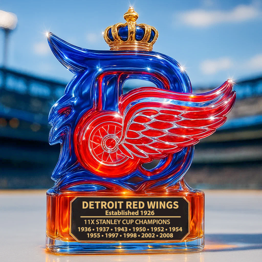 Detroit Red Wings Whiskey Bottle