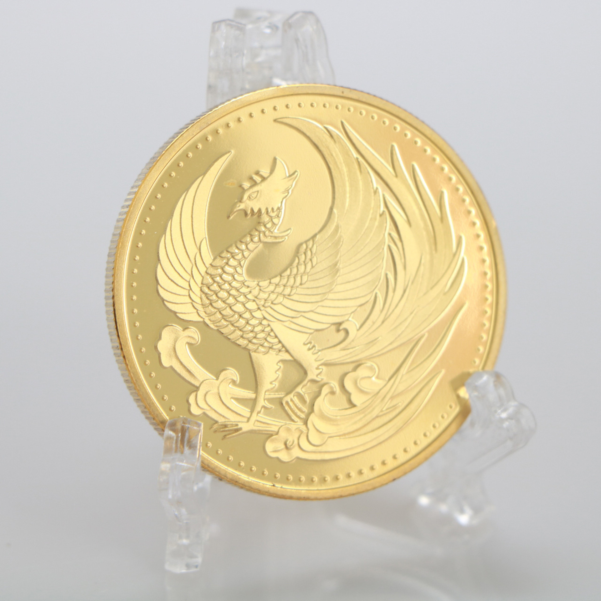 Phoenix Gold Coin Japanese Traditional Culture