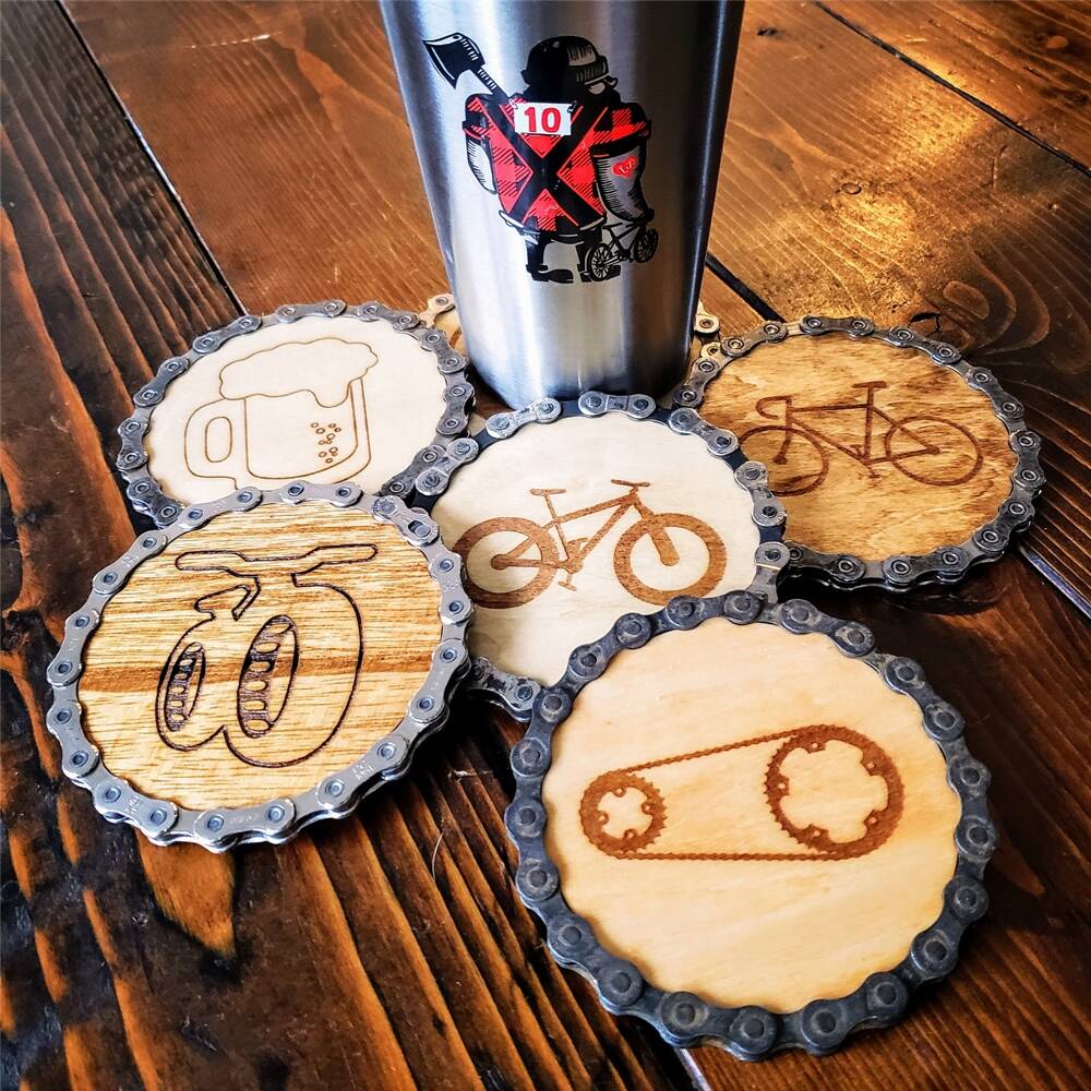 Bicycle Themed Coasters