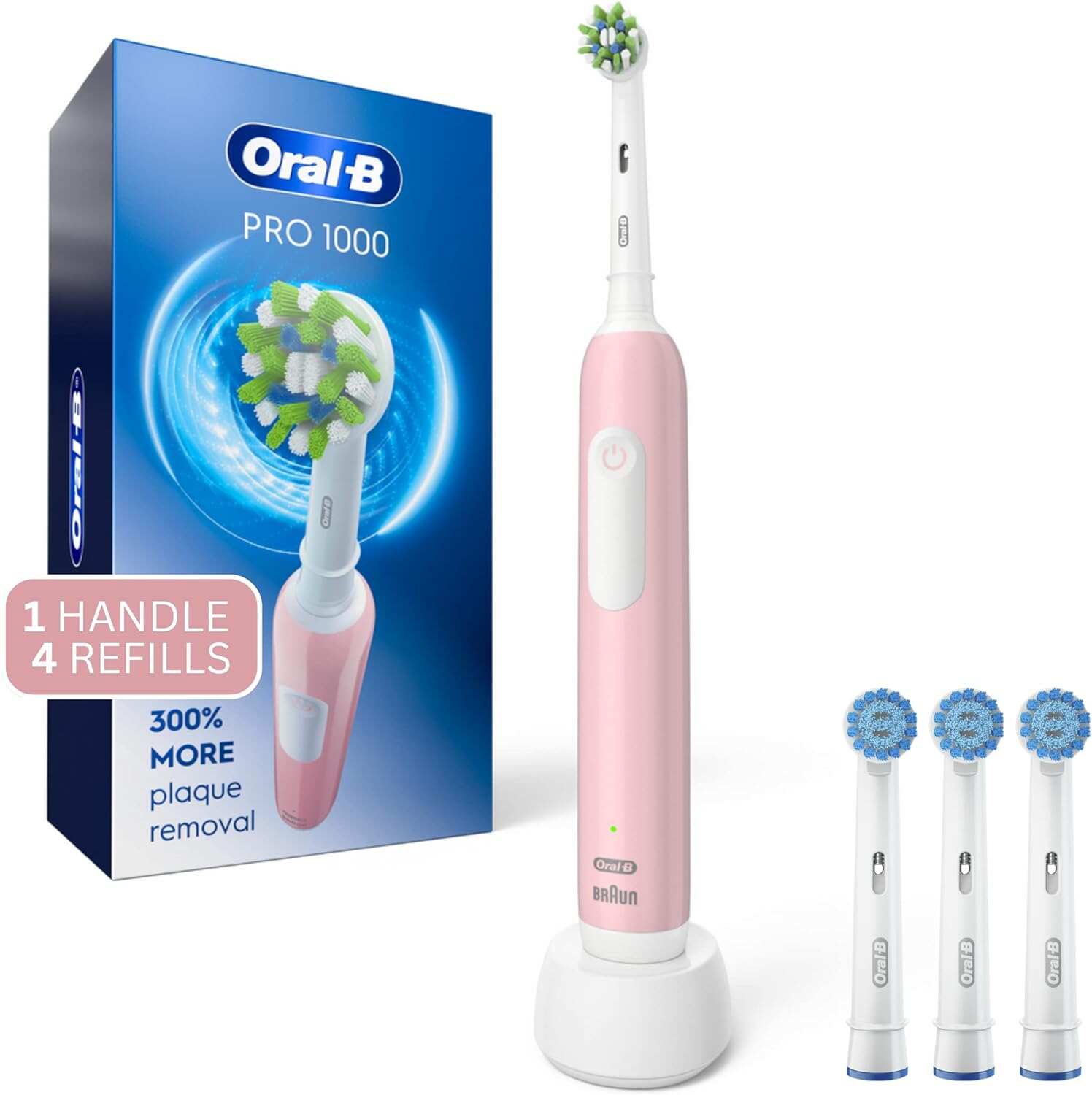 Oral-B Pro 1000 Rechargeable Electric Toothbrush, White