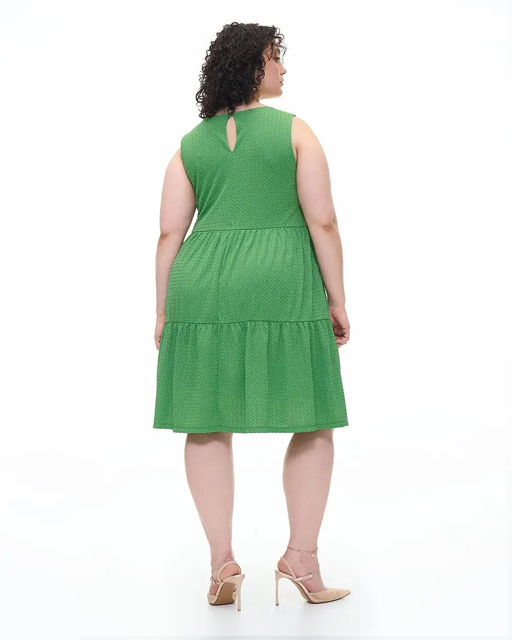 Meredith's Picks - Sleeveless Tiered Swing Dress - Addition Elle
