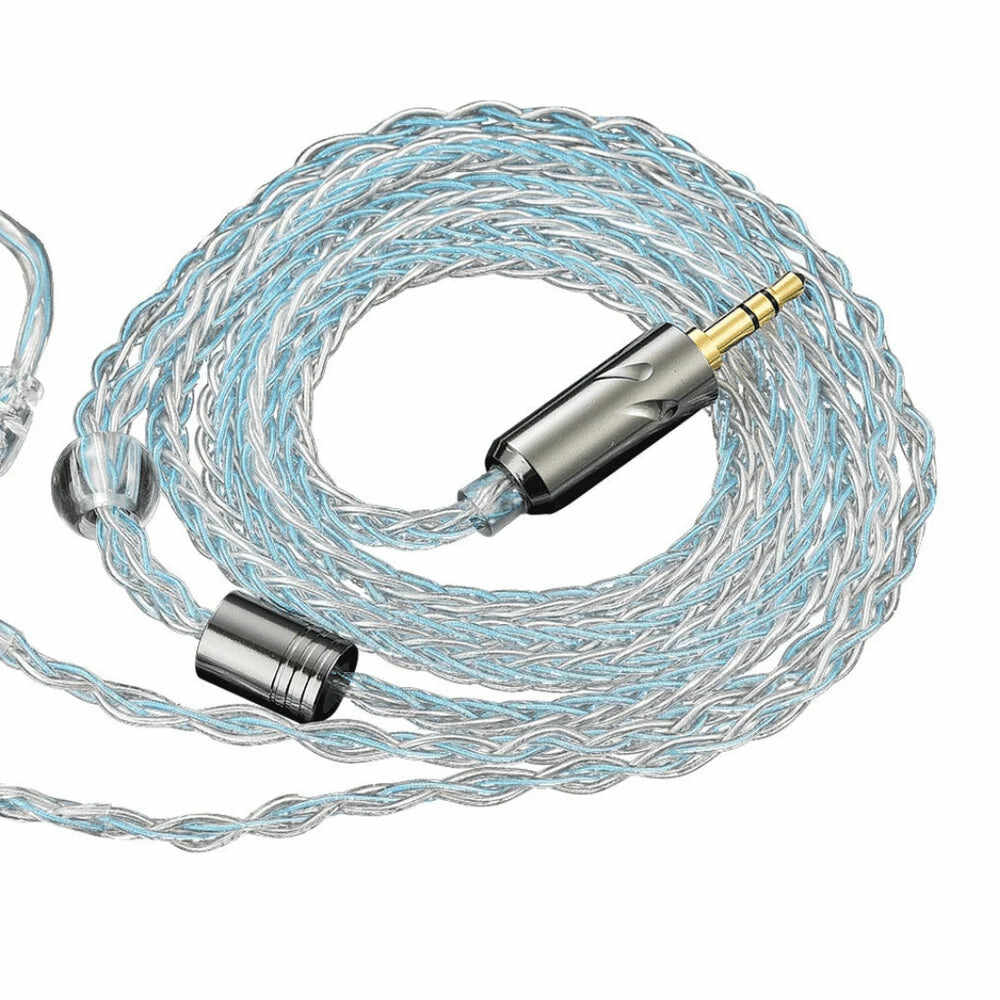 QKZ T1 Silver-Plated 8-Strand Upgrade Cable for KZ