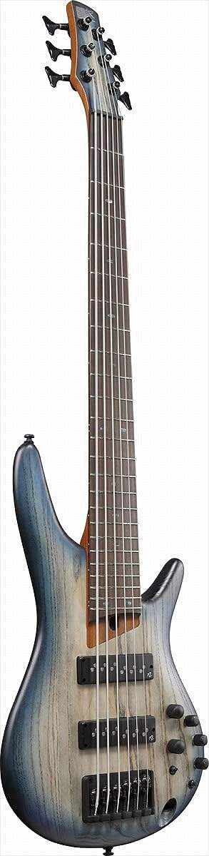 Ibanez SR Standard 6-String Electric Bass (Right-Handed, Cosmic Blue Starburst Flat)