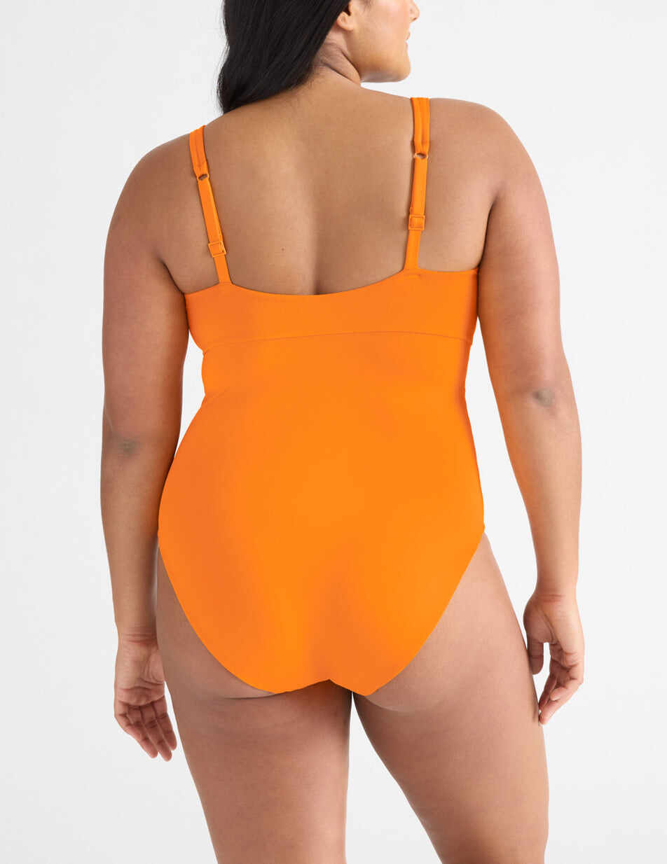 Deep V One Piece Swimsuit