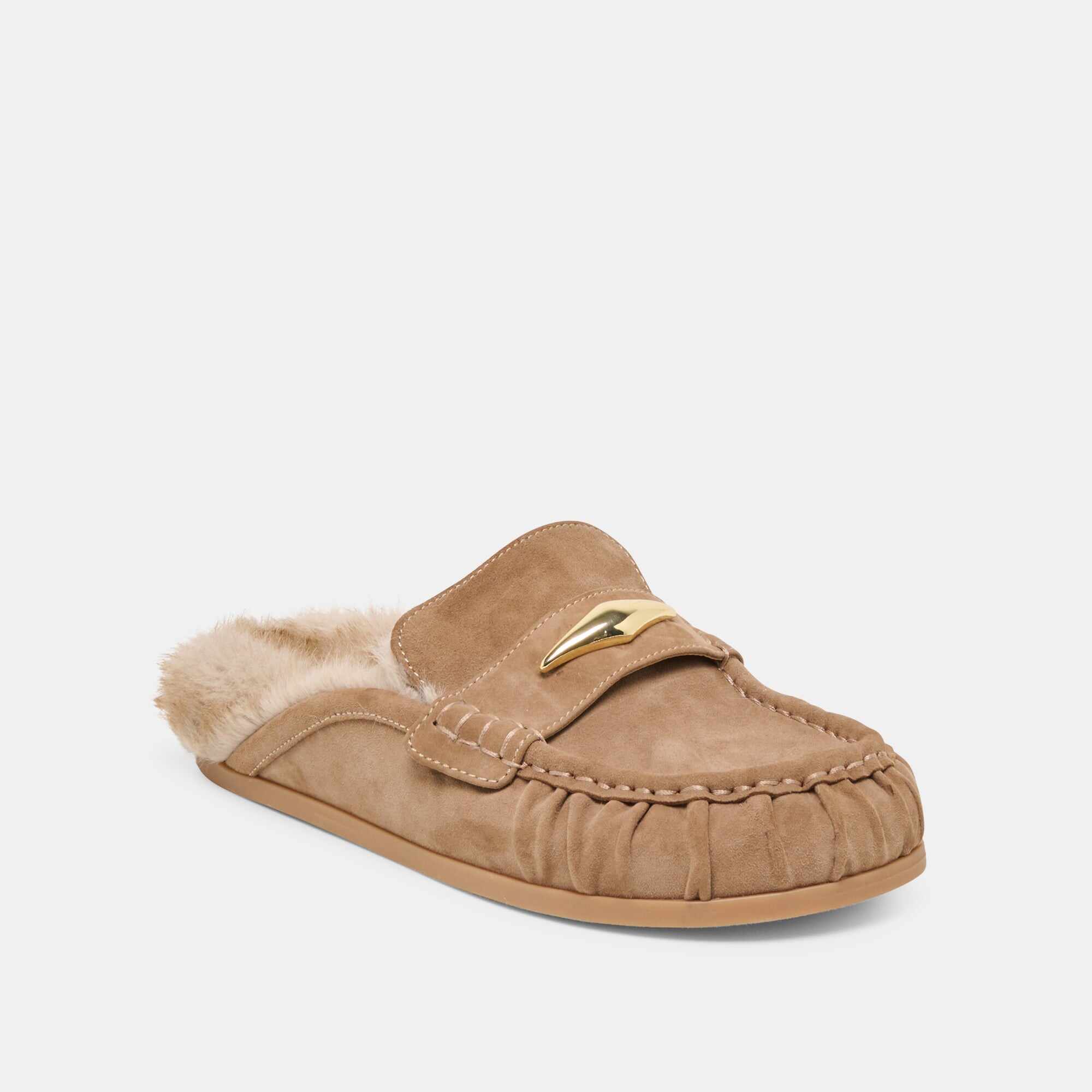 JODERO PLUSH FLATS MUSHROOM SUEDE