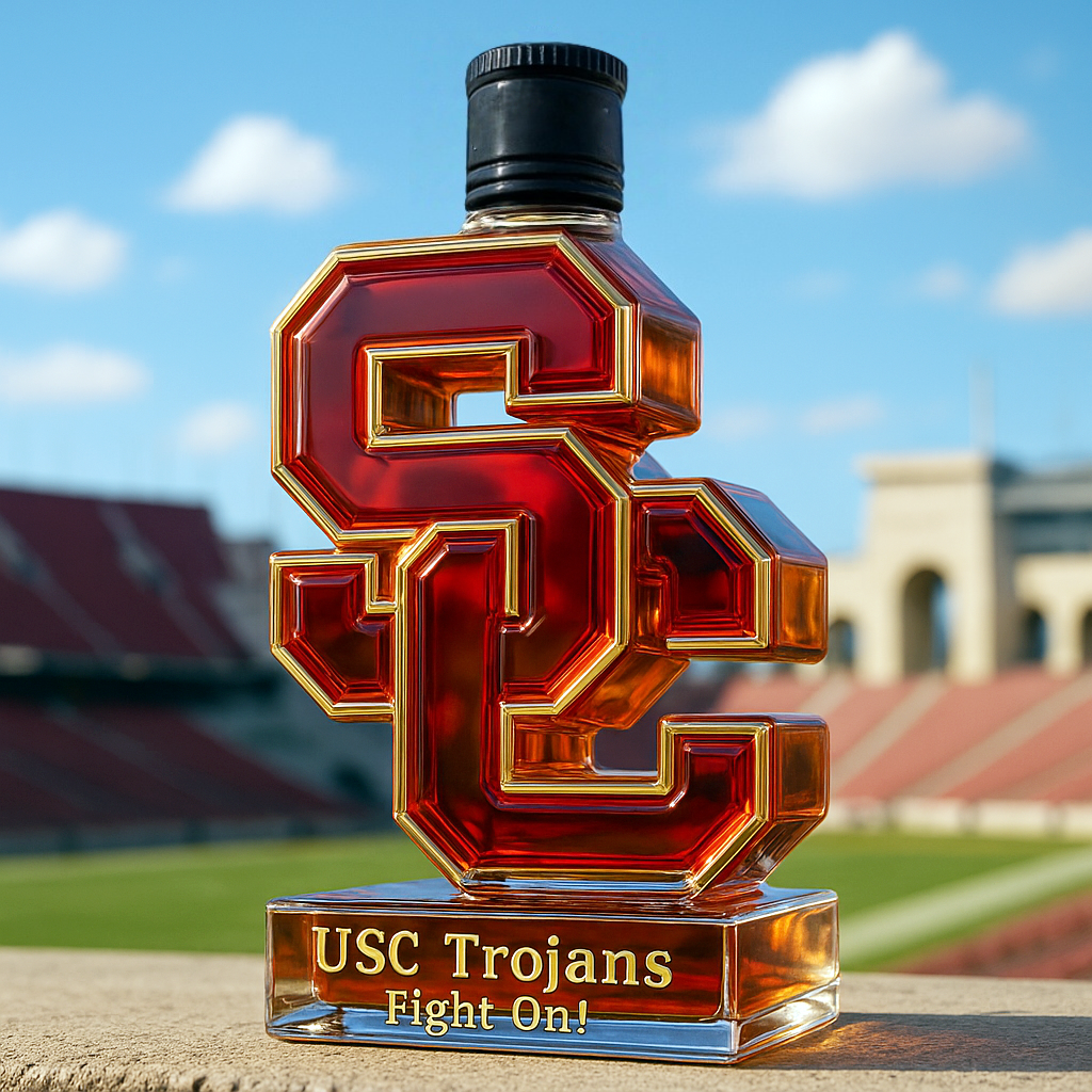 USC Trojans Limited-Edition Whiskey Bottle