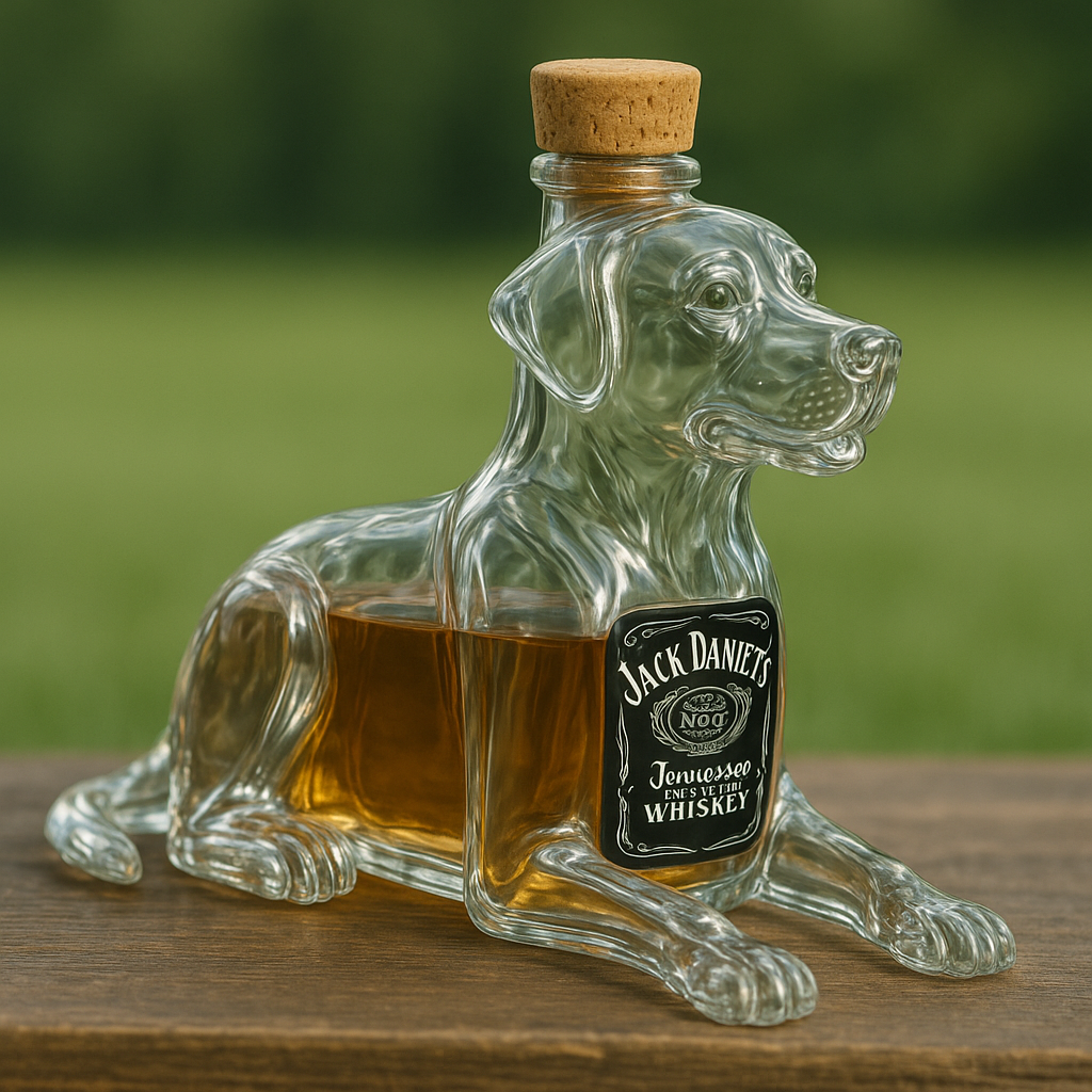 Labrador Retriever Whiskey Bottle