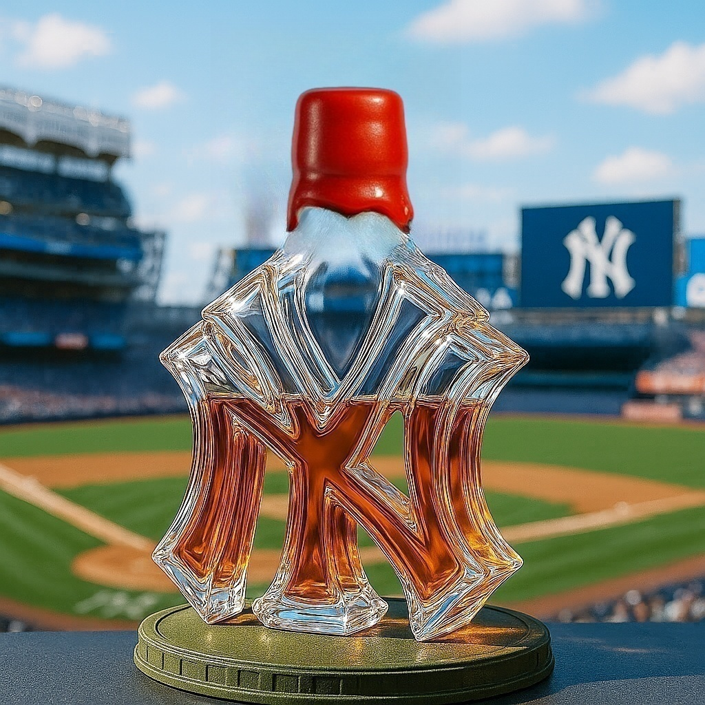 New York Yankees Whiskey Bottle