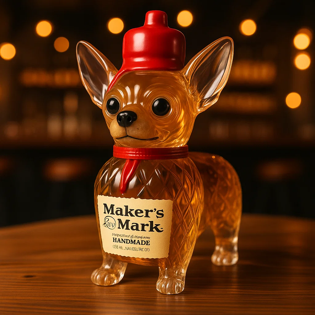 Chihuahua Whiskey Bottle