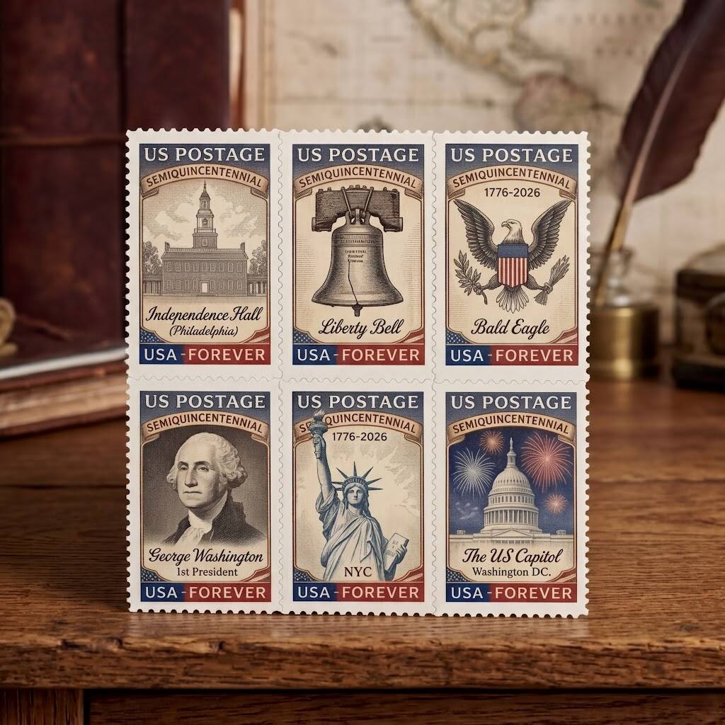 American Independence 250th Anniversary Stamp Set