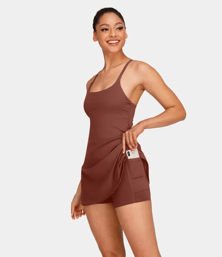 🔥Flash Sale🔥Softlyzero Plush Backless Active Dress-Easy Peezy