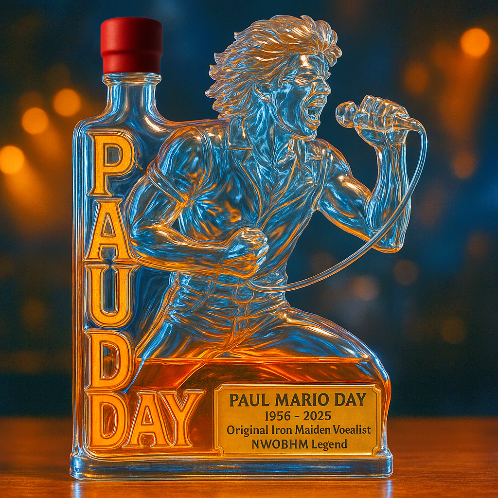 Paul Mario Day Memorial Whiskey Bottle