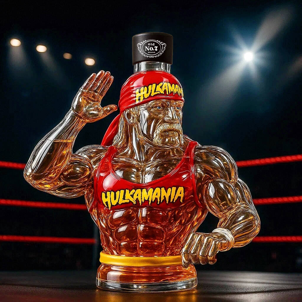 Legendary Champion Hulk Hogan Whiskey Bottle