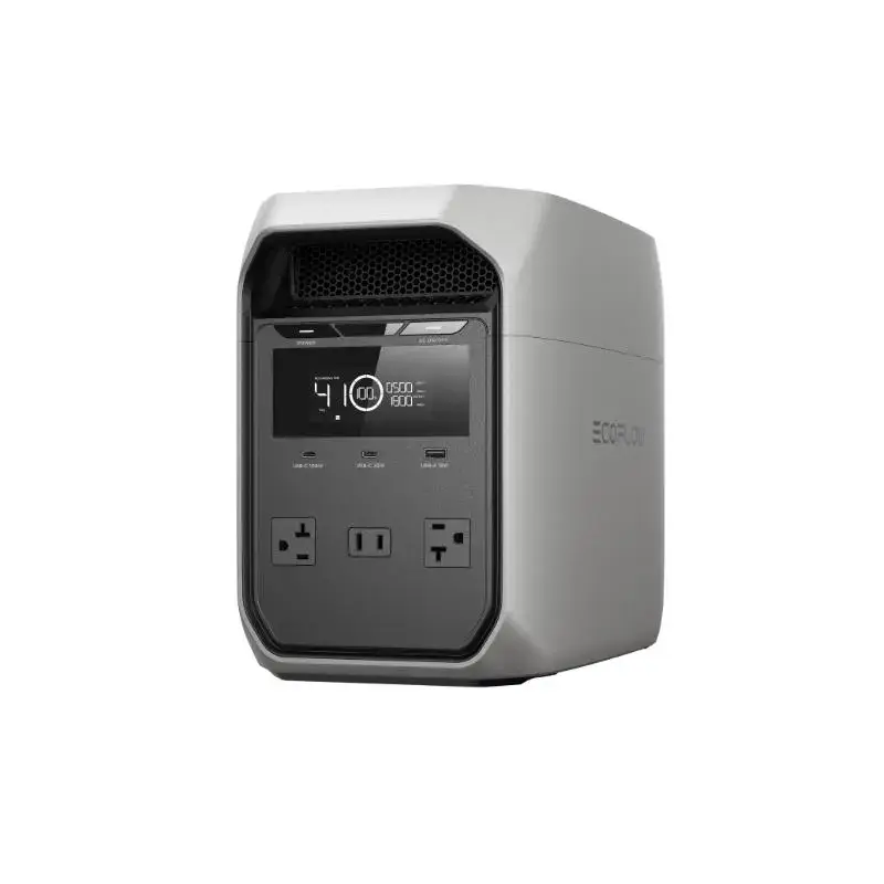 DELTA 3 Classic, 1024Wh LiFePO4 Battery, 1800W AC/100W USB-C Output, 1 Hr Fast Charge, Solar Generator for Home Backup, Camping & RVs
