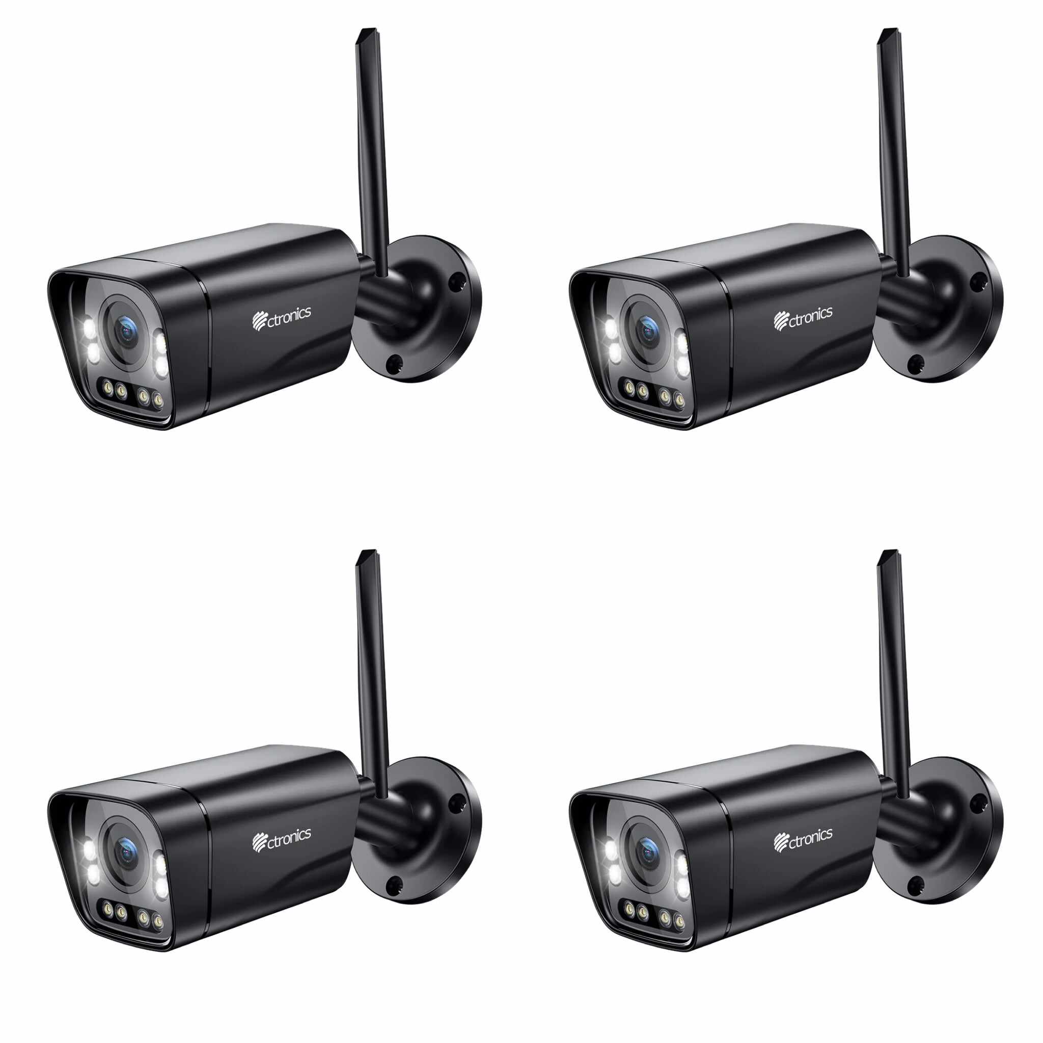 4K 8MP Outdoor WiFi Surveillance Camera with Vehicle/Human Detection 5X Digital Zoom