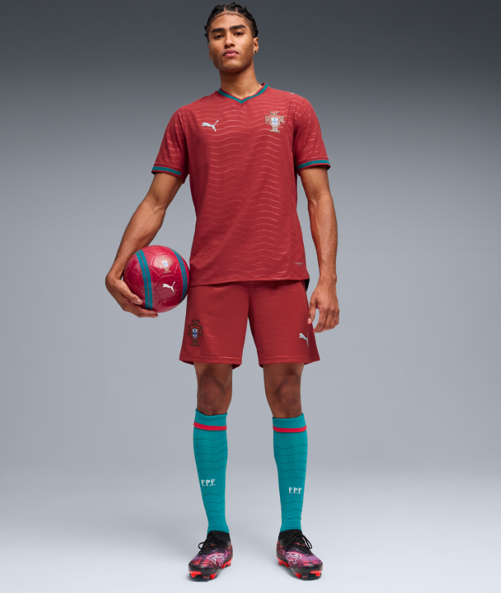 Portugal National Team Puma 2026 Home On Field Authentic Jersey - Red