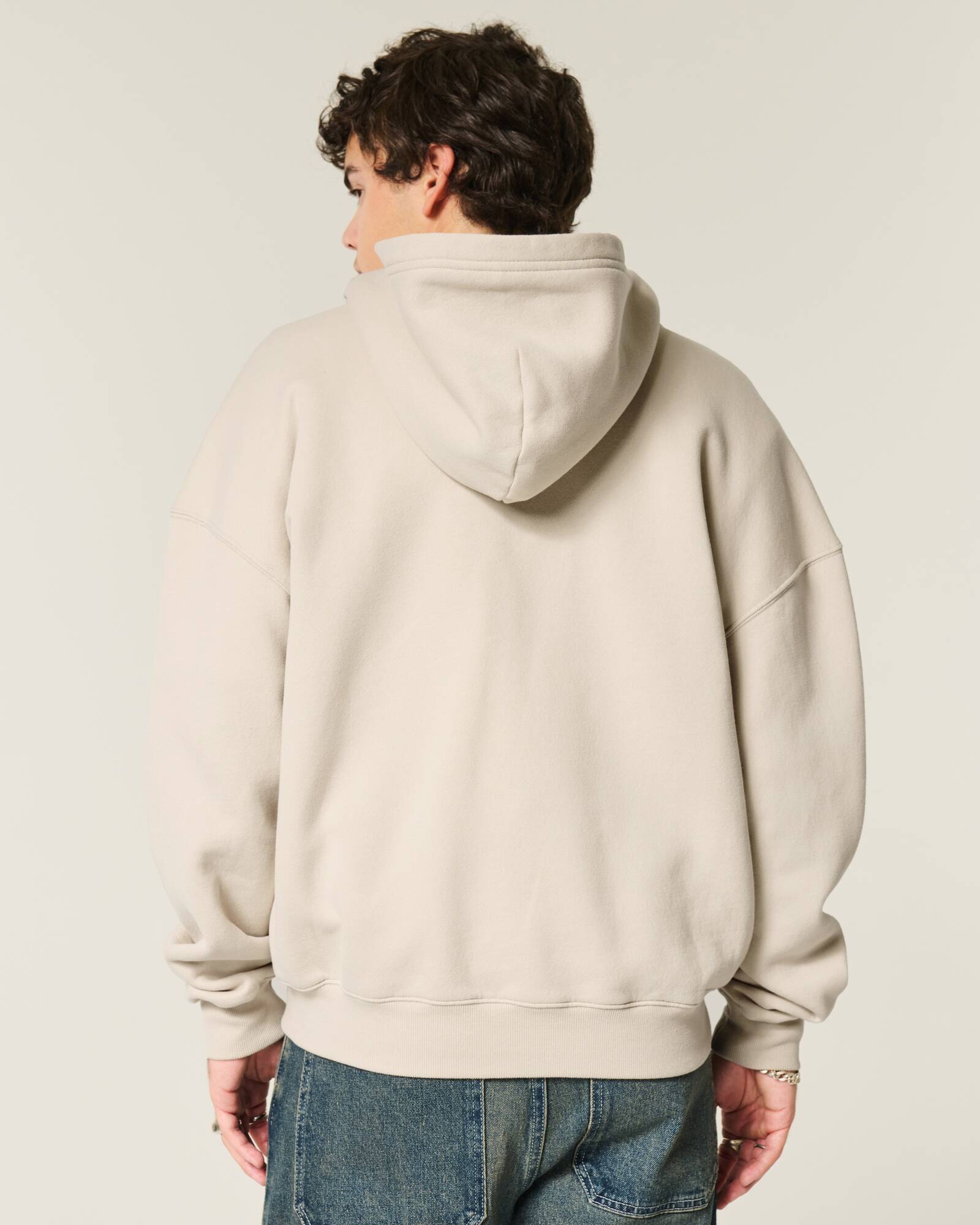 Boxy Camo Zip-Up Hoodie