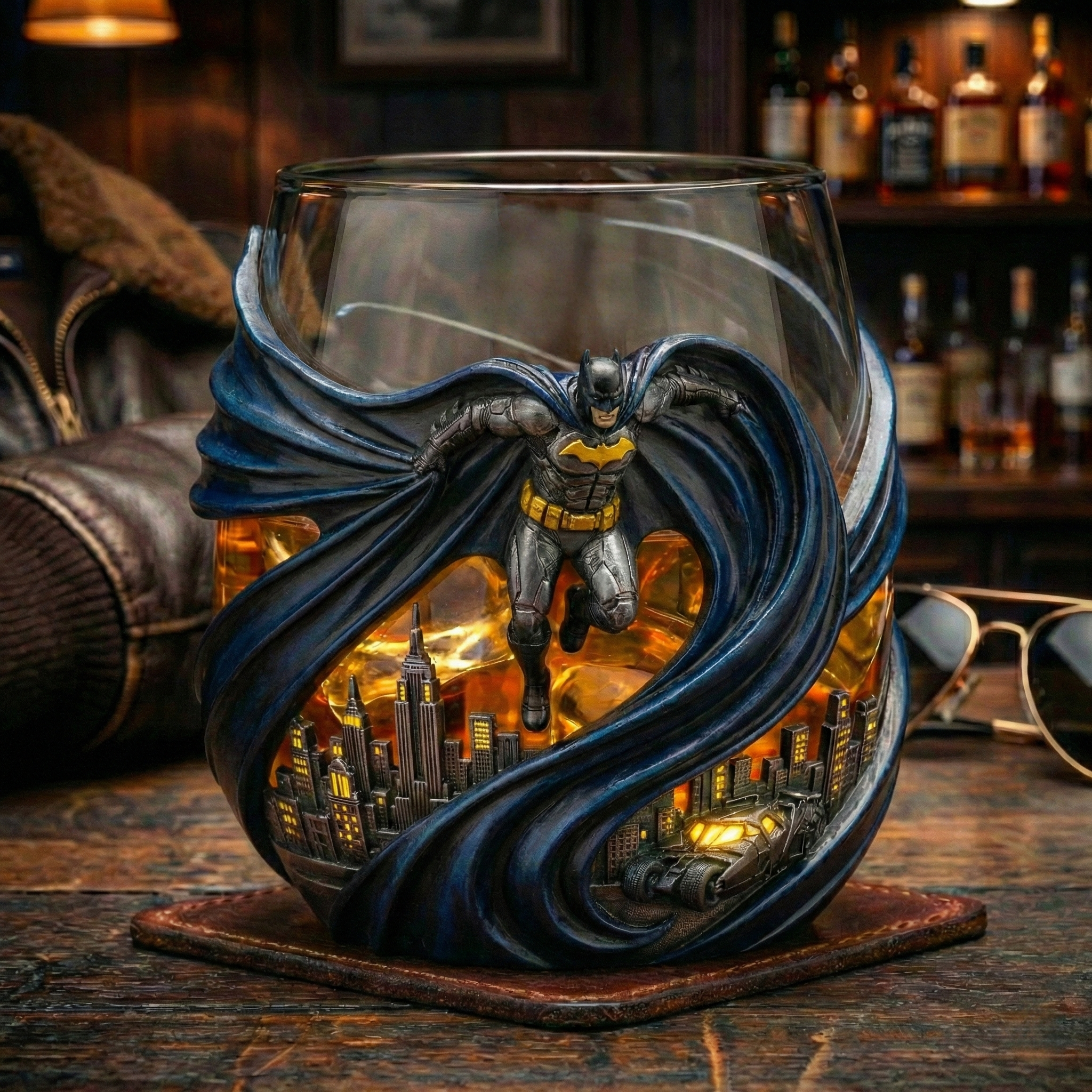 The Dark Knight 40th Anniversary Whiskey Glass