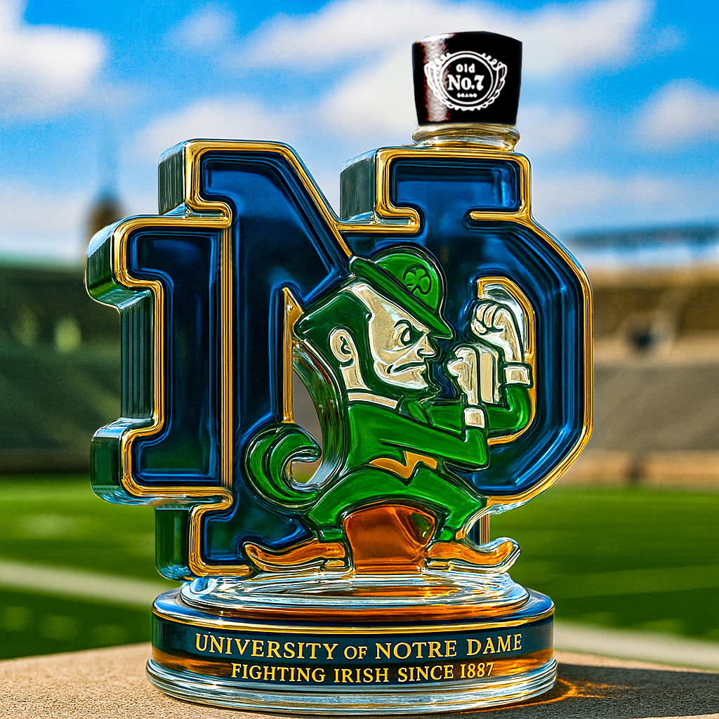 Notre Dame Fighting Irish Whiskey Bottle