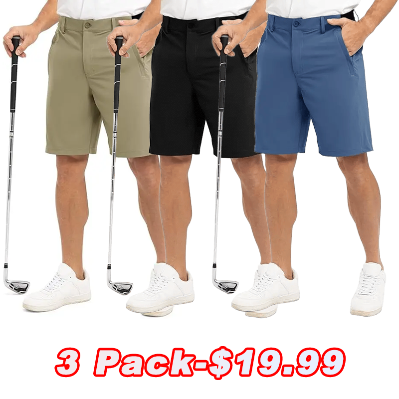 Spring Sale🔥Men's Golf Work Shorts Stretch Waistband Dry Fit