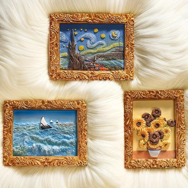 💖💖Van Gogh Inspired Fridge Magnet Set