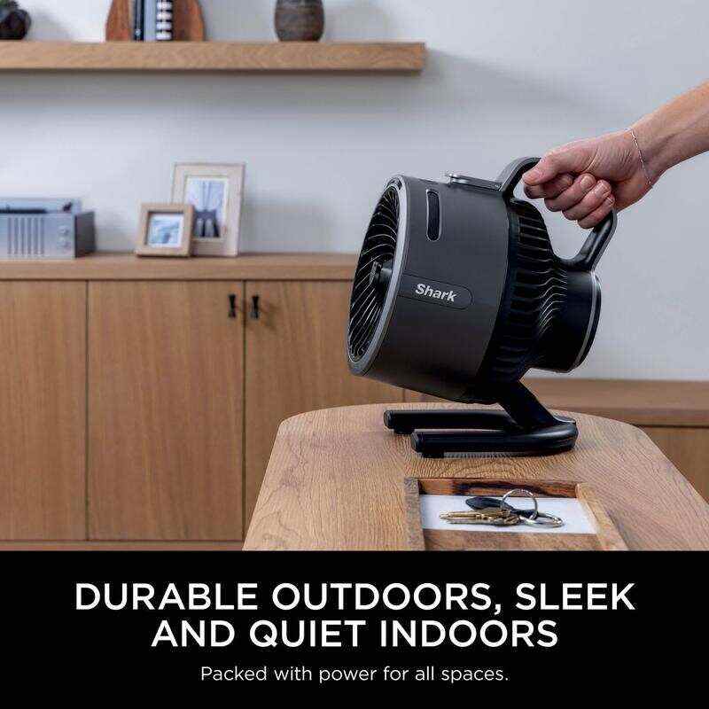 FlexBreeze HydroGo, Powerful Portable Fan with Misting, Indoor & Outdoor Cooling, Quiet & Durable, Corded & Cordless, Compact & Lightweight, Up to 20m Airflow, Charcoal FA050UK